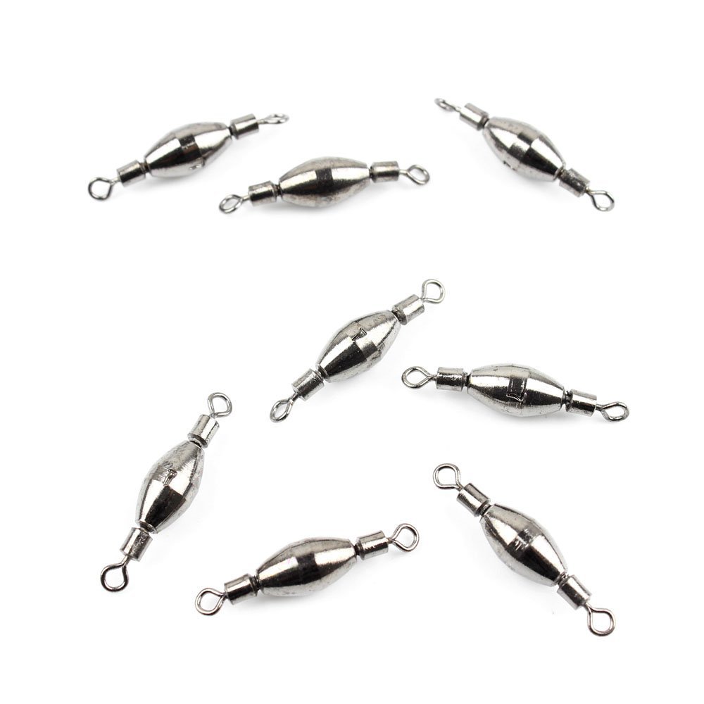 90x Fishing Swivel FY009-07 Rolling Copper Weight Cross Lock Tackle Fly Coast Lock Solid Coastlock Sea Lures