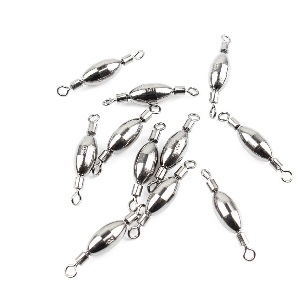 90x Fishing Swivel FY009-08 Rolling Copper Weight Cross Lock Tackle Fly Coast Lock Solid Coastlock Sea Lures