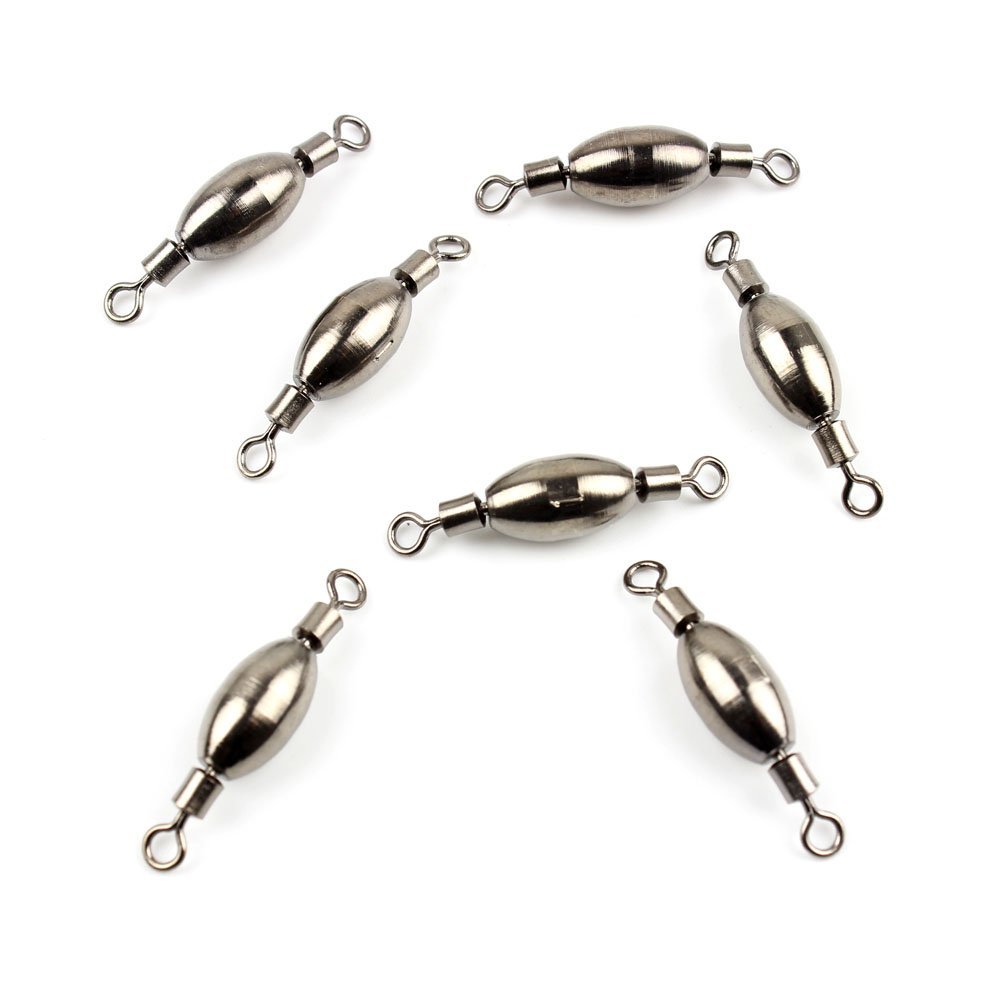 70x Fishing Swivel FY009-10 Rolling Copper Weight Cross Lock Tackle Fly Coast Lock Solid Coastlock Sea Lures