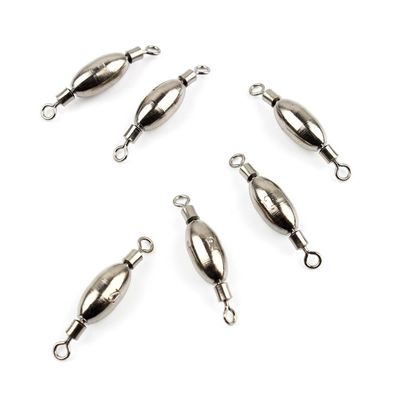 60x Fishing Swivel FY009-12 Rolling Copper Weight Cross Lock Tackle Fly Coast Lock Solid Coastlock Sea Lures