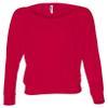 Flowy Long-Sleeve Off Shoulder T-Shirt (8850) Red, S view 1