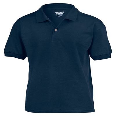 Gildan DryBlend Youth Comfort DryBlend Wicking Polo Shirt, Nvy, Small
