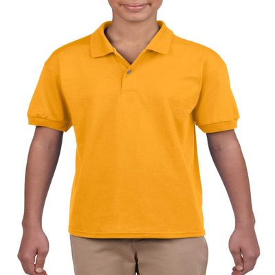 6 oz, 50/50 Jersey Polo (G880B) Gold, S