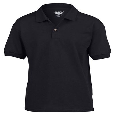 6 oz, 50/50 Jersey Polo (G880B) Black, M