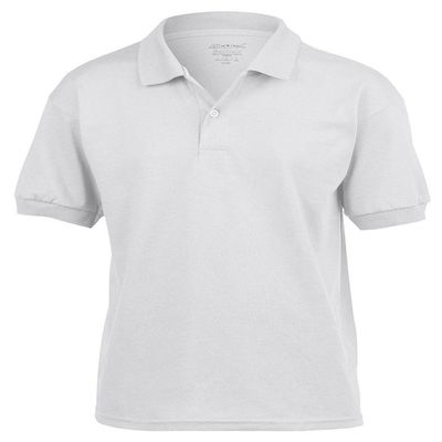 6 oz, 50/50 Jersey Polo (G880B) White, M