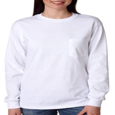 Cotton 6 oz. Pocket T-Shirt (G230) White, 5XL