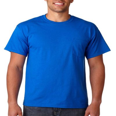 Cotton 6 oz. Pocket T-Shirt (G230) Royal Blue, 4XL
