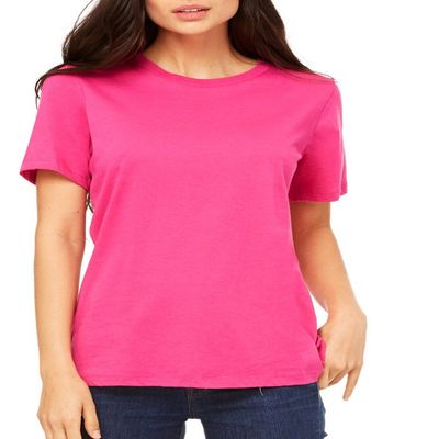 Bella Canvas Missys Relaxed Jersey Short-Sleeve T-Shirt (B6400) Berry, XL