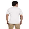 5.6 oz. 50/50 Pocket T-Shirt (G830) White, XL view 3