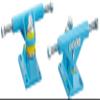 Ridge Skateboards 4" Skate Trucks for Big Brother Cruisers (Blue) (TRUCKS-PB-27) view 1