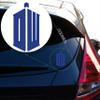 Yoonek Graphics Tardis Decal Sticker for Car Window, Laptop and More. # 530 (4" x 2.1", Blue) view 3