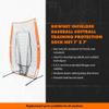 Bownet in-Fielder's 7' x 7' Baseball Softball Training Net - for Developing Fielding Techniques - Resilient - Portable - Easy to Setup - NET ONLY, Black view 3
