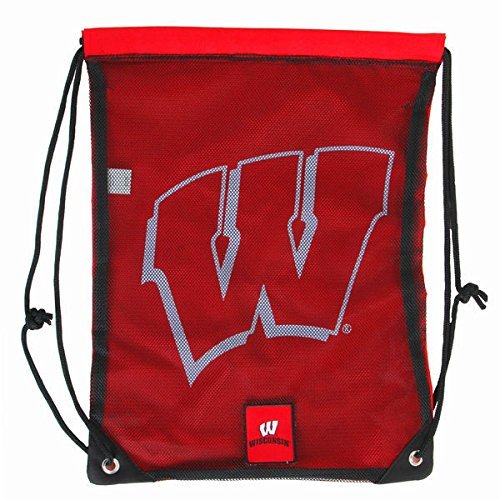 FOCO Wisconsin 2014 Mesh Big Logo Print Drawstring Backpack