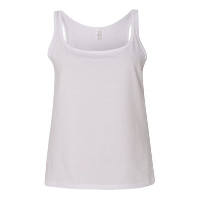 Bella Womens/Ladies Relaxed Jersey Tank Top (L) (White)