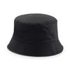 Beechfield Unisex Classic Reversible Bucket Hat (SM) (Black/ Ligh]t Grey) view 1
