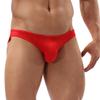 Jaxu Men's Pouch Bikini Underwear Sexy Smooth Bulge Mens Briefs Red X-Large view 3