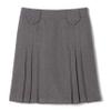 French Toast Girls' Adjustable Waist Front Tab Pleated Skirt, Heather Gray, 4 view 1