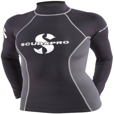 Scubapro Everflex 1mm Rash Guard, Long Sleeve, Women, XS Black