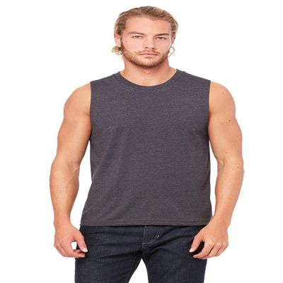 Bella Canvas Jersey Muscle Tank Top - 3 Colours/Sml-2XL - Black - L