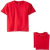 Hanes Big Boys' Nano Premium Cotton T-Shirt Pack of 3, Deep Red, Medium view 1