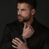 King Will 8mm Men's Black Wedding Ring - Brushed Matte Surface, Beveled Polished Edge, Comfort Fit Size 6.5 view 4