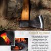 1844 Helko Werk Germany Traditional Hessen Woodworker Axe - Made in Germany Hand Forged Felling Axe and Cutting Axe, Forest Axe for Felling Tree - Head 2-3/4 lbs, Handle 28 in. (Hessen) #13563 view 4