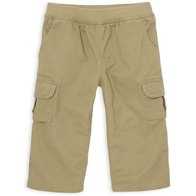 The Children's Place baby boys Pull on Cargo infant and toddler pants, Flax Single, 6-9 Months US