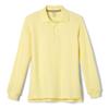 French Toast Little Boys' Long Sleeve Pique Polo, Yellow, 3T view 1