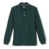 French Toast Little Boys' Toddler Long Sleeve Pique Polo, Hunter, 4T, Hunter Green view 1