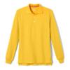 French Toast Little Boys' Long Sleeve Pique Polo, Gold, 3T view 1