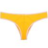 Jaxu Men's Splice Briefs Holes Bound Bikini Gay Underwear Mini Boxer Brief Pants Yellow M view 2