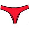 Jaxu Men's Splice Briefs Holes Bound Bikini Gay Underwear Mini Boxer Brief Pants Red M view 2