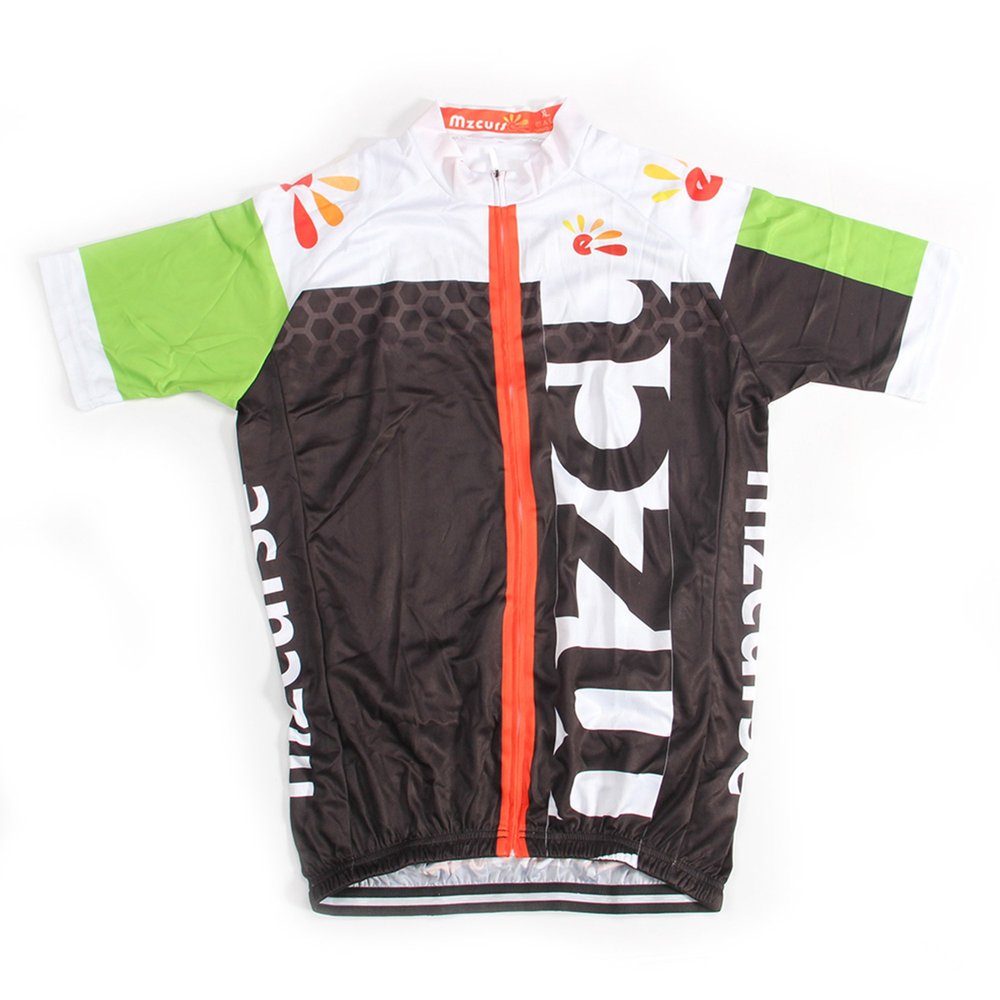 mzcurse Men's Short Sleeve Cycling Jersey Shirt Bicycle Bike Tees (Green, XX-Large,Please Check The Size Chart)