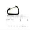 100pcs Aluminum D Shaped Carabiner Belt Clip 1-7/8" Key Chains - Black Color view 3