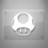 Yoonek Graphics Mario Mushroom Decal Sticker for Car Window, Laptop and More. # 496 (4" x 4", White) view 3