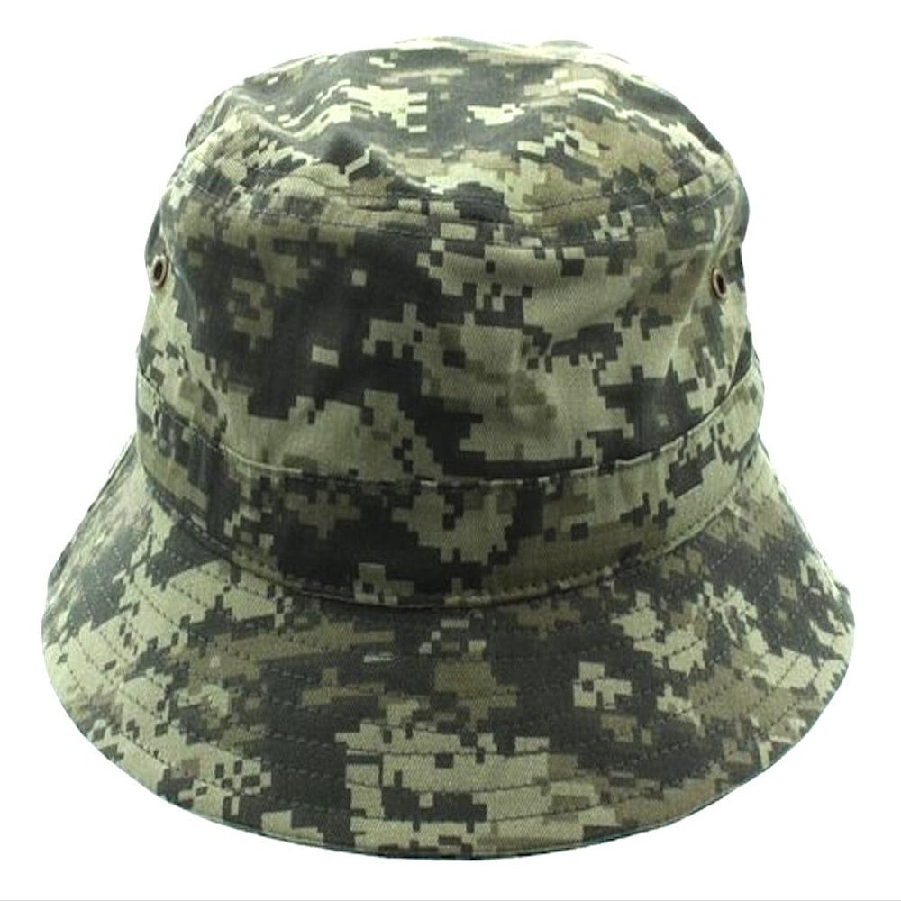 Altis Apparel 100% Cotton Soft Bucket Fishing Hat (L/XL, Green Digital Camo)