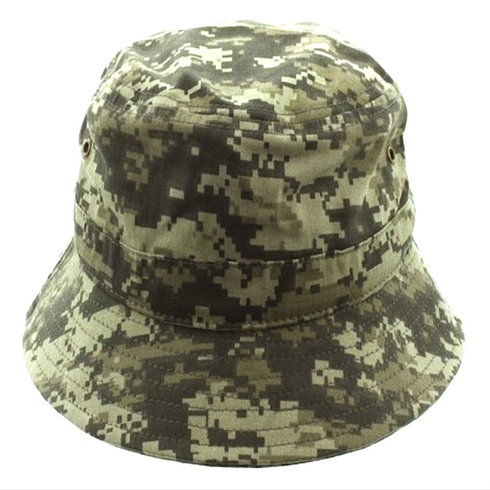 Altis Apparel 100% Cotton Soft Bucket Fishing Hat (L/XL, Khaki Digital Camo)