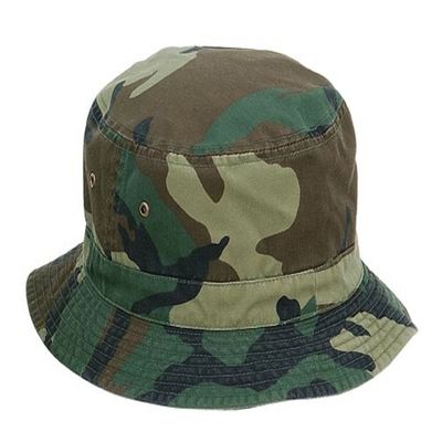 Altis Apparel 100% Cotton Soft Bucket Fishing Hat (L/XL, Green Camo)