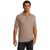 Clothe Co. Men's Big and Tall Polo Shirt, Men's Tall Polo Short Sleeve Performance Cotton Blend, Sand, 4XLT view 1