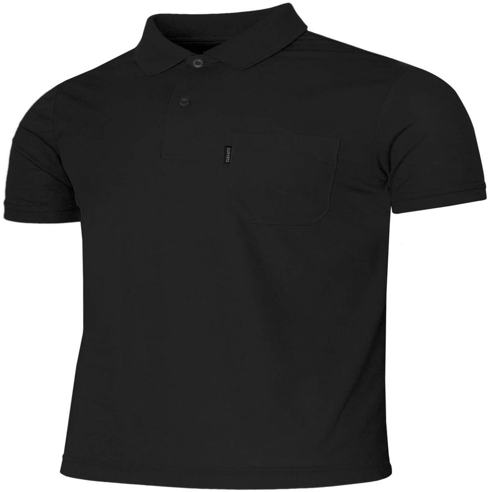 BCPOLO Men's Polo Shirt Short Sleeve Polo Shirt Dri Fit Basic Polo Shirt Black-L