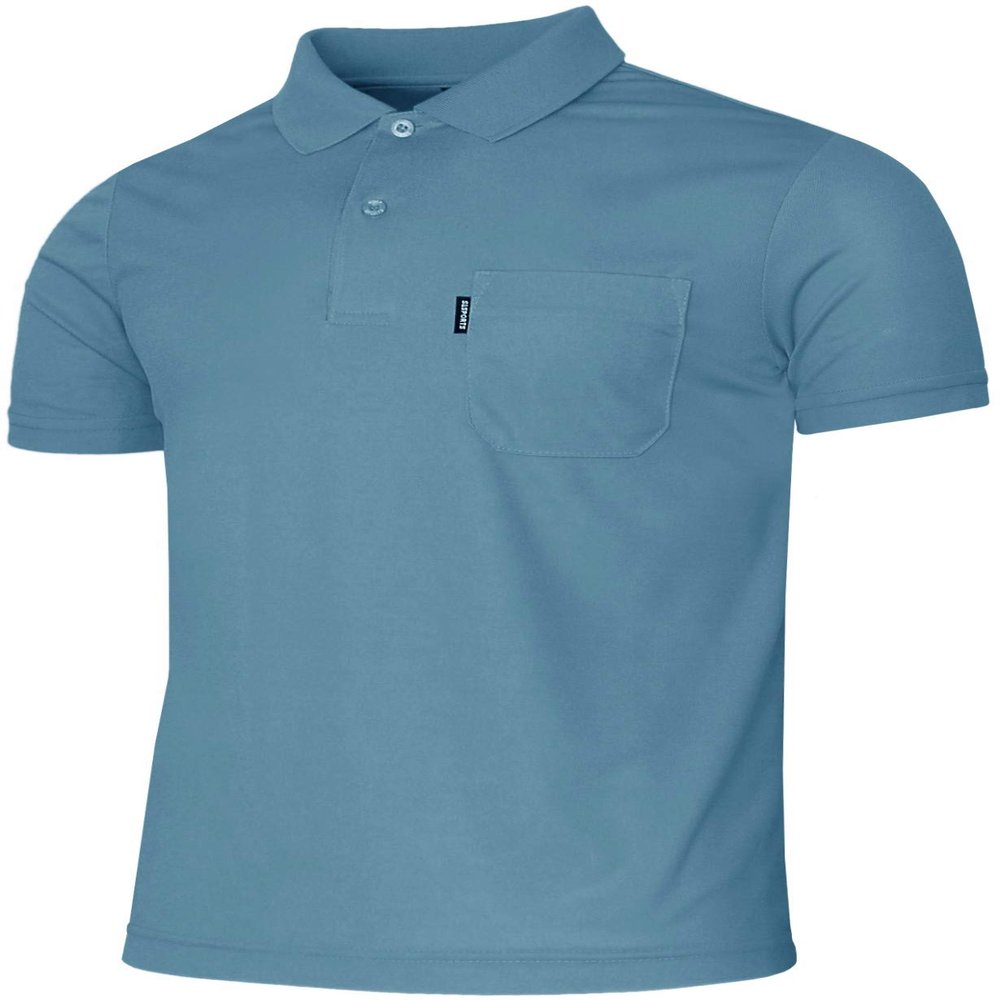 BCPOLO Men's Polo Shirt Short Sleeve Polo Shirt Dri Fit Basic Polo Shirt Gray-XS
