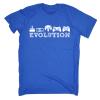 123t Slogans Men's EVOLUTION GAMING (L - ROYAL BLUE) LOOSE FIT T-SHIRT view 1