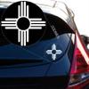 Yoonek Graphics New Mexico Flag Logo Decal Sticker for Car Window, Laptop and More. #573 (12" x 12", White) view 2