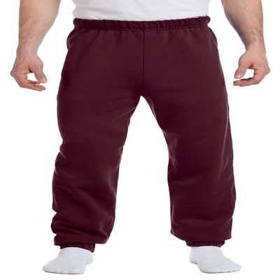 Jerzees Adult Preshrunk Waist Pill Resistant Sweatpant, Maroon, Small
