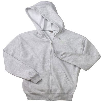 Jerzees 8 oz., 50/50 NuBlend Fleece Full-Zip Hood (993)- ASH,XL