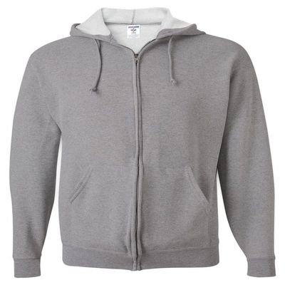 Jerzees 8 oz., 50/50 NuBlend Fleece Full-Zip Hood (993)- Oxford,2XL