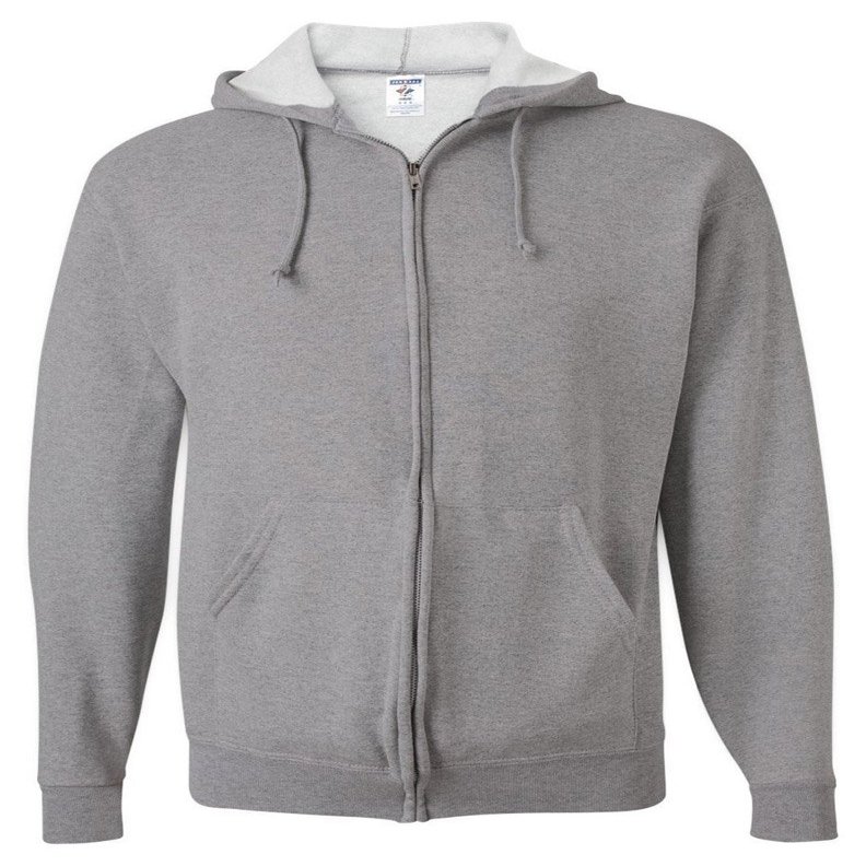 Jerzees 8 oz., 50/50 NuBlend Fleece Full-Zip Hood (993)- Oxford,2XL