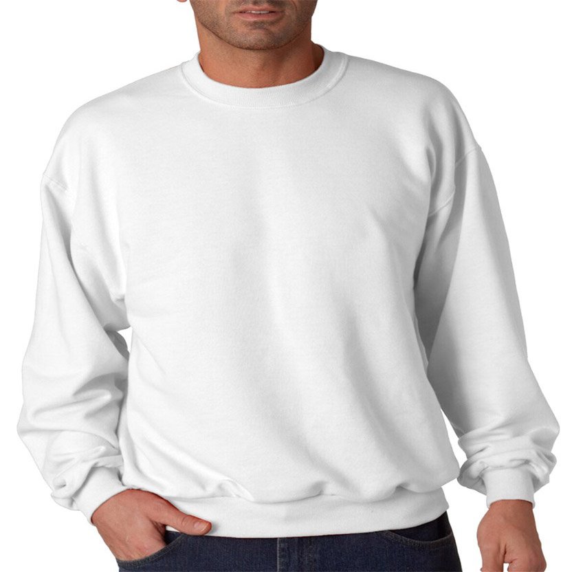 Jerzees 8 oz. 50/50 Fleece Crew (562) White, M
