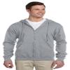 Jerzees 8 oz., 50/50 NuBlend Fleece Full-Zip Hood (993)- ATHLETIC HEATHER,M view 1