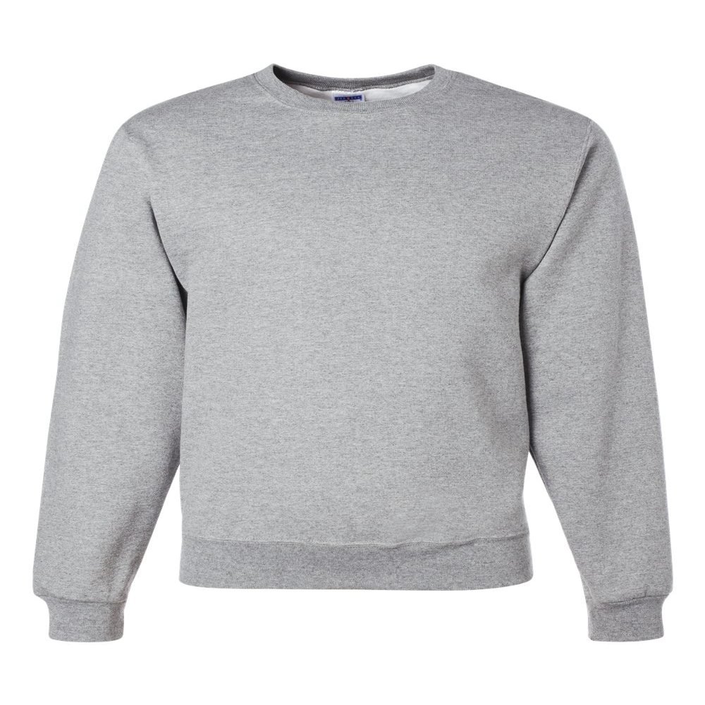 8 oz. 50/50 Fleece Crew (562) Ash, 3XL